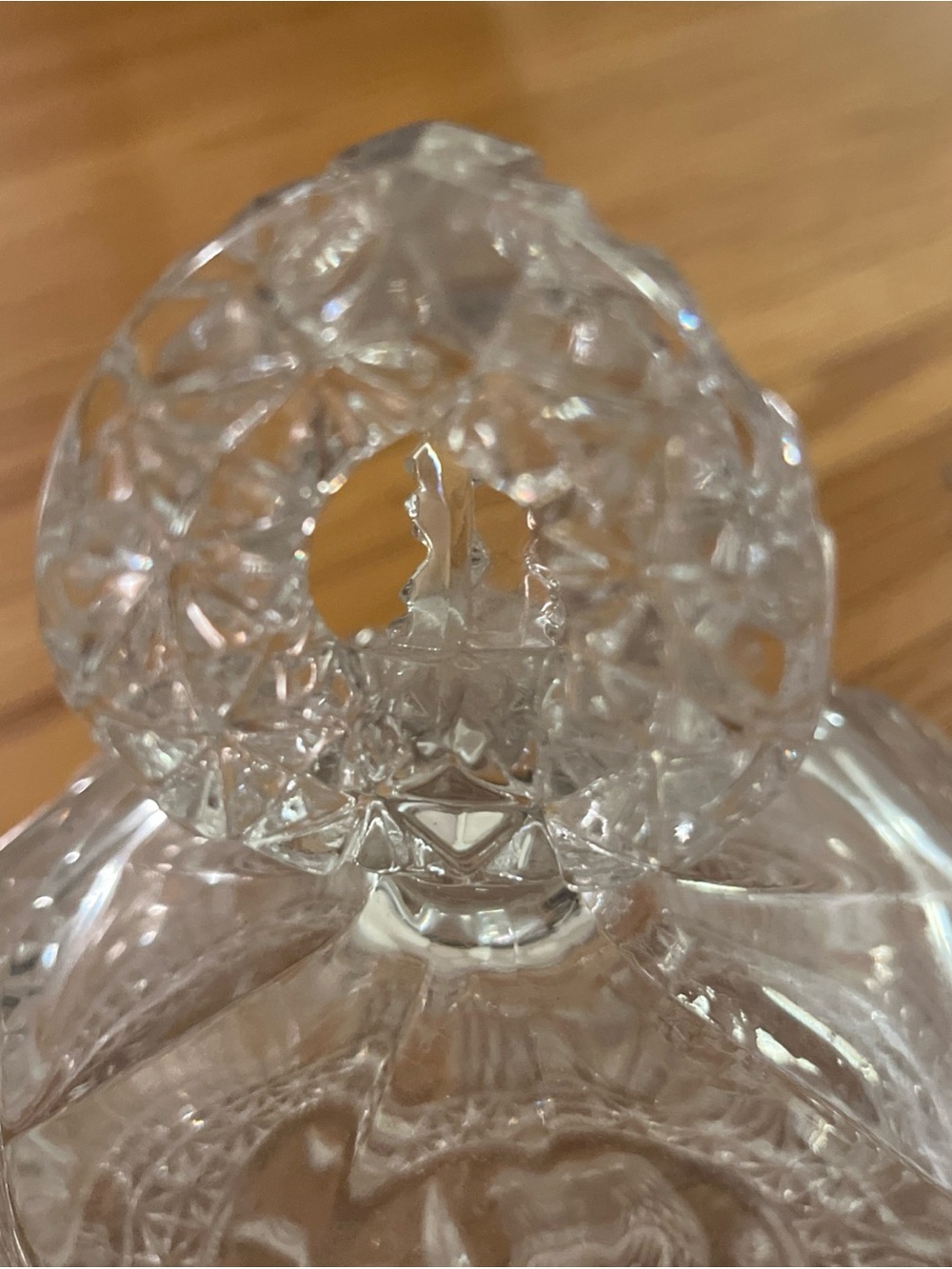 VTG Hofbauer Crystal The Byrdes Collection Dome Lid Cheese Or Butter Dish - Picture 3 of 7